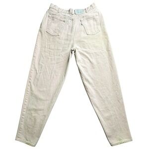Vintage Levi's Jeans Womens Size 14 Light Pink High‎ Rise Tapered Mom Denim 90s